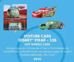 Fnac Hot wheels voiture cars disney pixar 1:55 modèle rouge offre