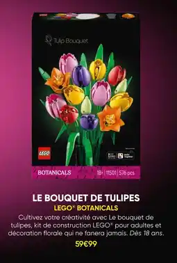 Fnac Lego botanicals le bouquet de tulipes offre