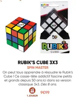 Fnac Spin master rubik's cube 3x3 offre