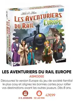 Fnac Asmodee les aventuriers du rail europe offre