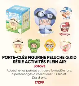 Fnac Jotoys porte-clés figurine peluche q.kid série activités plein air offre