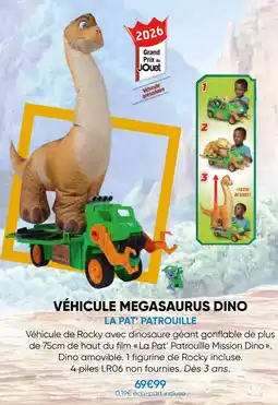Fnac La pat' la pat’ patrouille véhicule megasaurus dino offre