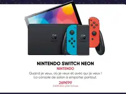 Fnac Nintendo switch neon offre