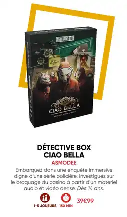 Fnac Asmodee détective box ciao bella offre