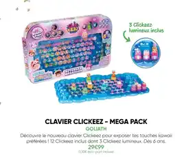Fnac Goliath clavier clickeez – mega pack offre
