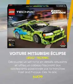 Fnac Lego technic voiture mitsubishi éclipse offre