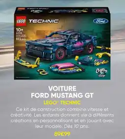 Fnac Lego technic voiture ford mustang gt offre