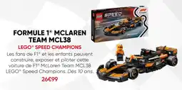 Fnac Lego speed champions formule 1 mclaren team mcl38 offre