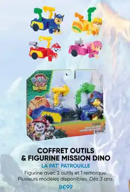 Fnac La pat’ patrouille coffret outils & figurine mission dino offre
