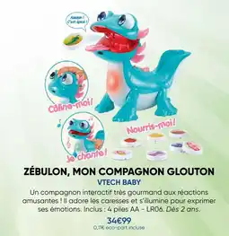 Fnac Vtech baby zébulon, mon compagnon glouton offre