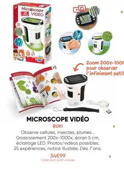 Fnac Buki microscope vidéo offre