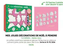 Fnac 123 soleil mes jolies décorations de noël à peindre offre