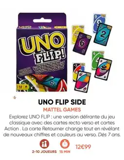 Fnac Mattel games uno flip side offre