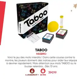 Fnac Hasbro taboo offre
