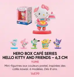 Fnac Yume hero box café series hello kitty and friends – 6,3 cm offre