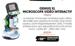 Fnac Vtech genius xl microscope vidéo interactif offre