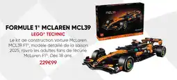 Fnac Lego technic formula 1 mclaren mcl39 offre