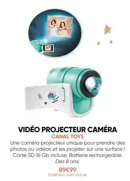 Fnac Canal toys vidéo projecteur caméra offre