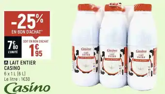 Petit Casino Casino lait entier offre