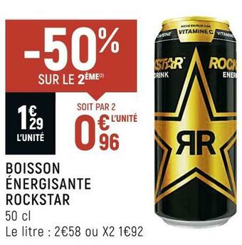 Spar Rockstar boisson énergisante offre