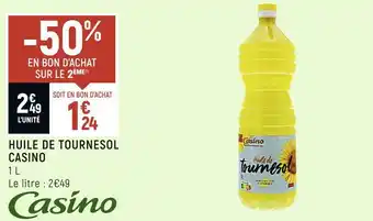 Petit Casino Casino huile de tournesol offre