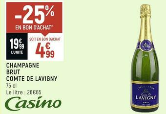 Comte de lavigny champagne brut