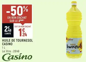 Spar Casino huile de tournesol offre
