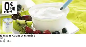 La fermière yaourt nature