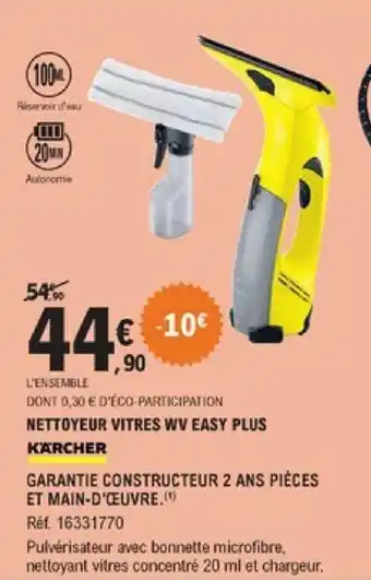 E.Leclerc Nettoyeur vitres wv easy plus offre