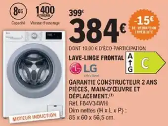 E.Leclerc Lave-linge forntal offre