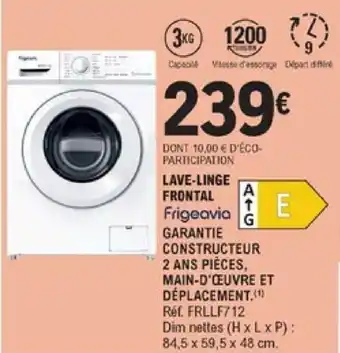 E.Leclerc Lave-linge frontal offre