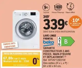 E.Leclerc Lave-linge frontal offre