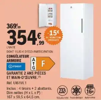 E.Leclerc Congélateur armoire offre