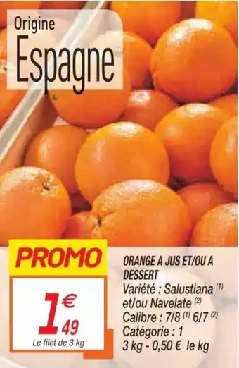 Netto Orange a jus et/ou à dessert offre