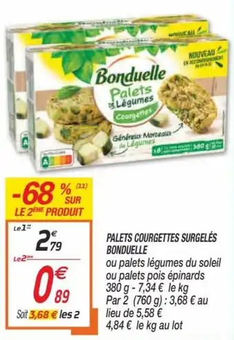 Netto Paletrs courgettes surgelés bonduelle offre