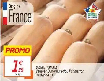 Courge tranchee