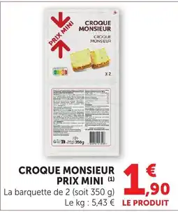 Bi1 CROQUE MONSIEUR offre
