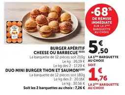 Bi1 Burger Apéritif offre