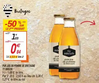 Netto Pur jus de pomme de bretagne offre