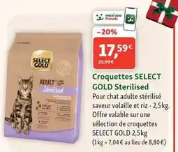 Maxi Zoo SELECT GOLD Croquettes Sterilised offre
