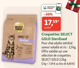 SELECT GOLD Croquettes Sterilised