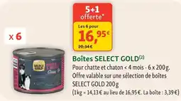 Maxi Zoo SELECT GOLD Boîtes offre