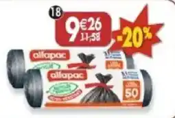 Maximo alfapac sacs poubelle offre