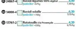 Maximo Jardin Bio' Ravioli légumes 100% végétal offre