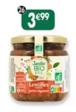 Maximo Jardin BIO Lentilles offre