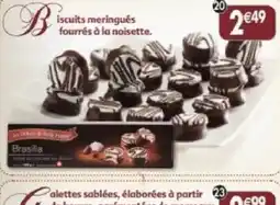 Maximo Brasilla biscuits meringués fourrés à la noisette offre