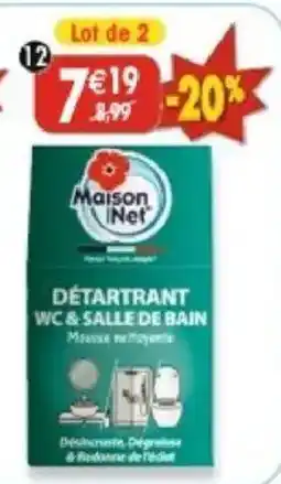 Maximo Maison Net DÉTARTRANT WC & SALLE DE BAIN offre
