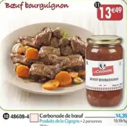 Maximo La Cigogne Bœuf bourguignon offre