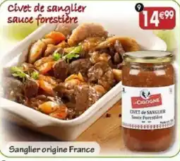 Maximo LA CIGOGNE CIVET de SANGLIER offre