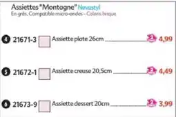 Maximo Novastyl Assiettes "Montagne" offre
